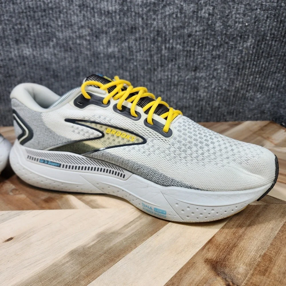 Brooks Glycerin GTS 21 Mens Size 12 D Grey Running Shoes Comfort Sneakers